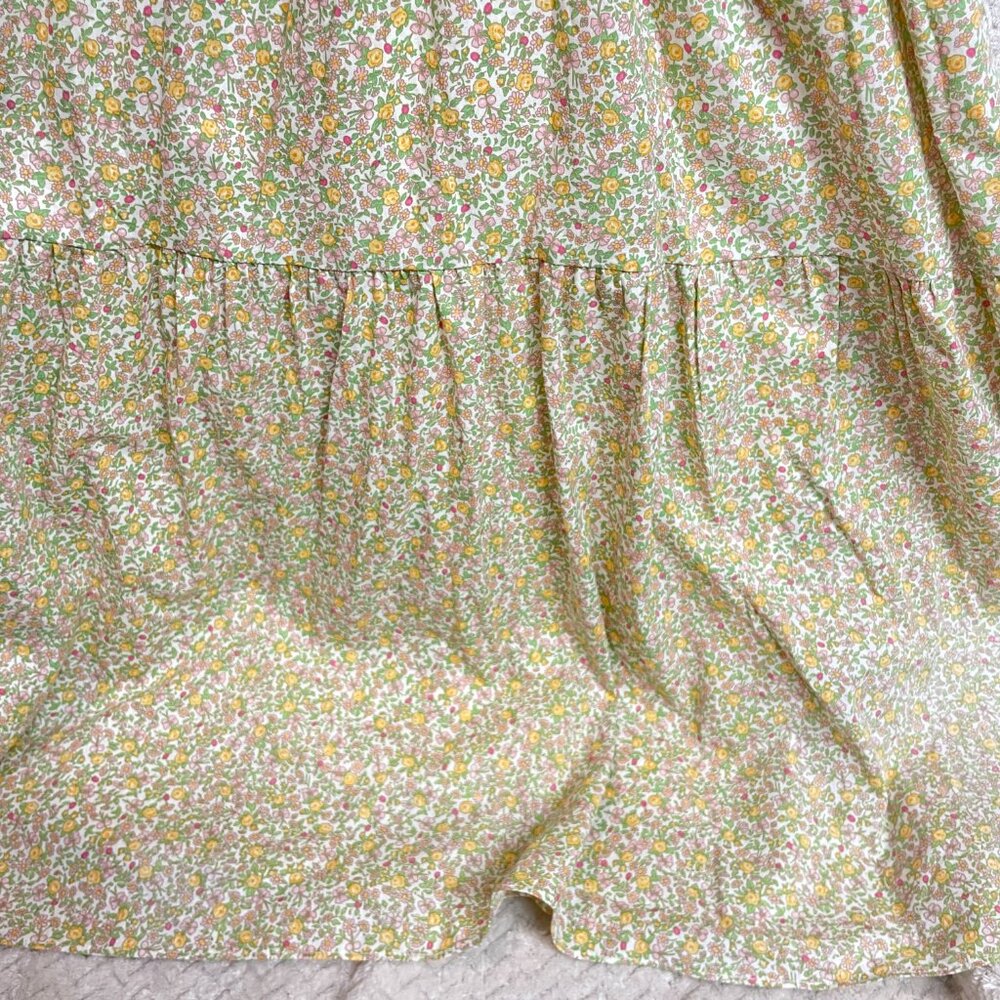 Tuckernuck Hyacinth House‎ Yellow Green Floral Cottagecore Midi Dress XXS - flaw - Picture 8 of 13